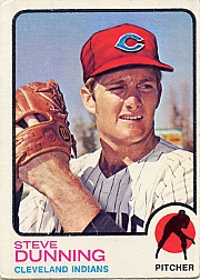 1973 Topps Baseball Cards      053      Steve Dunning